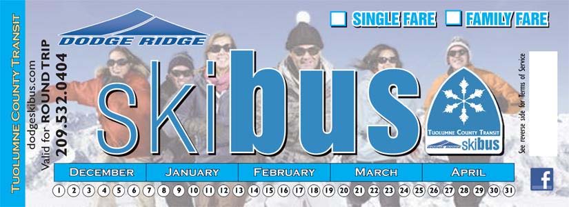 Skibus Sonora to Dodge Ridge Ski Resort